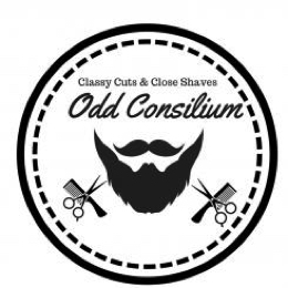 Odd Concilium " Classy Cuts & Close Shave" barber and hair salon logo design